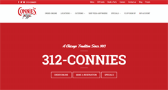 Desktop Screenshot of conniespizza.com